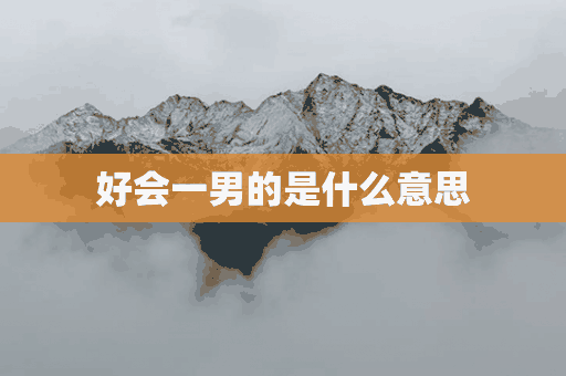 好会一男的是什么意思